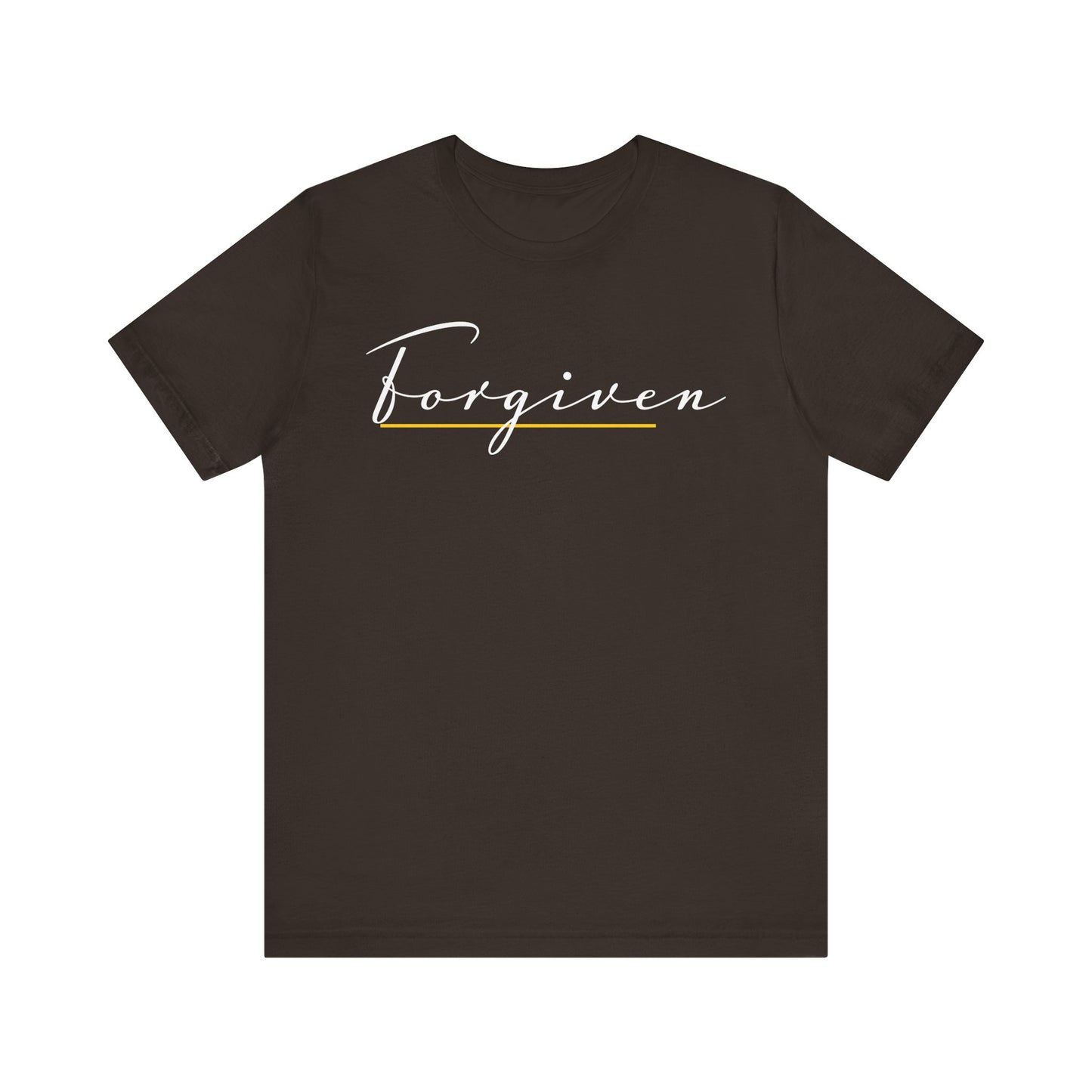 Forgiven Script — Women's Jersey Short Sleeve Tee
