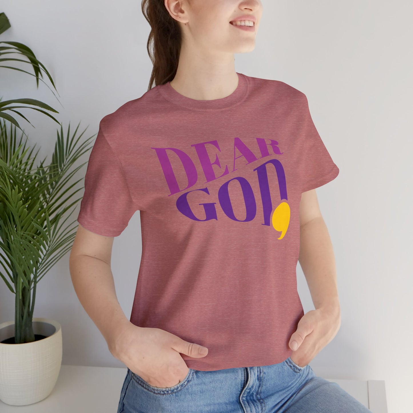 Women's "Dear God," Wave Tee — Jersey Short Sleeve Tee