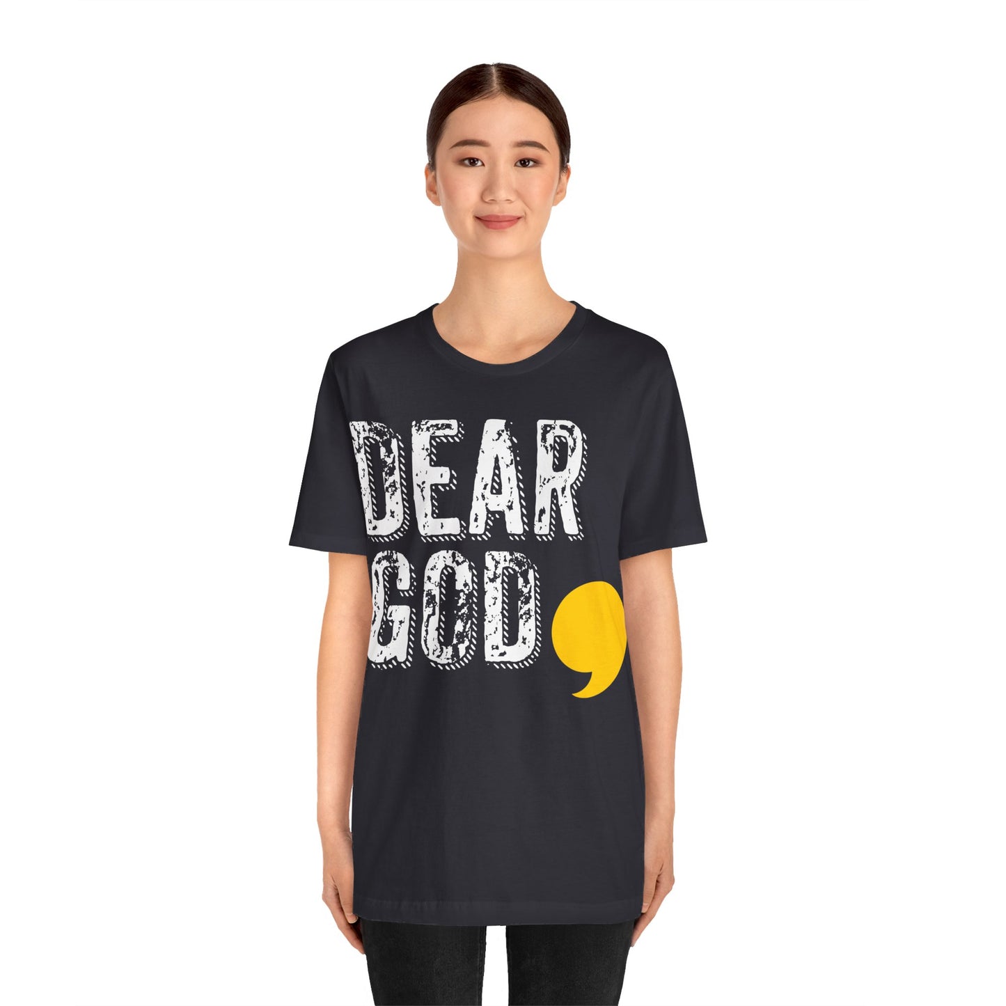 Women's "Dear God," Grundge Tee — Jersey Short Sleeve Tee