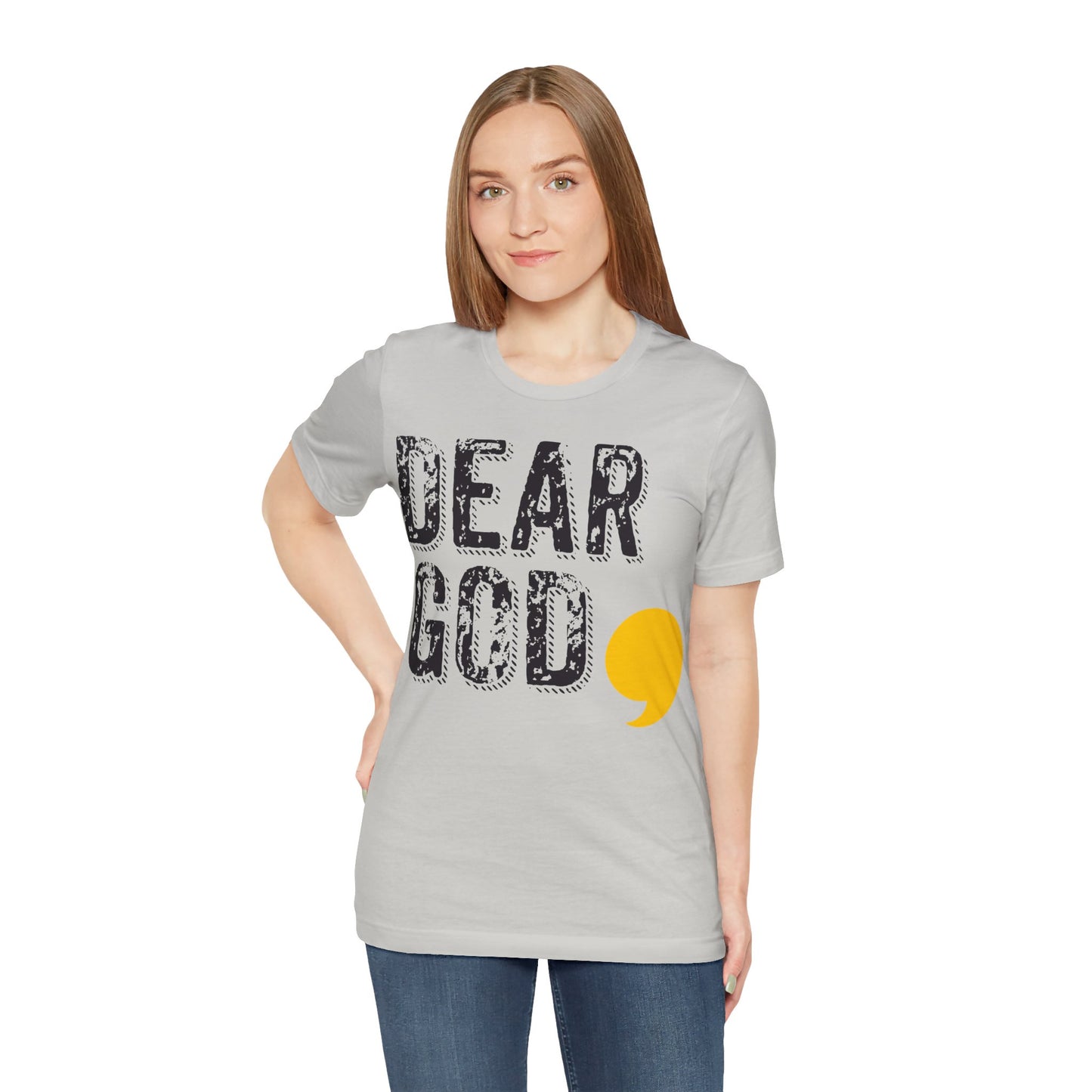 Women's "Dear God," Grundge Tee — Jersey Short Sleeve Tee