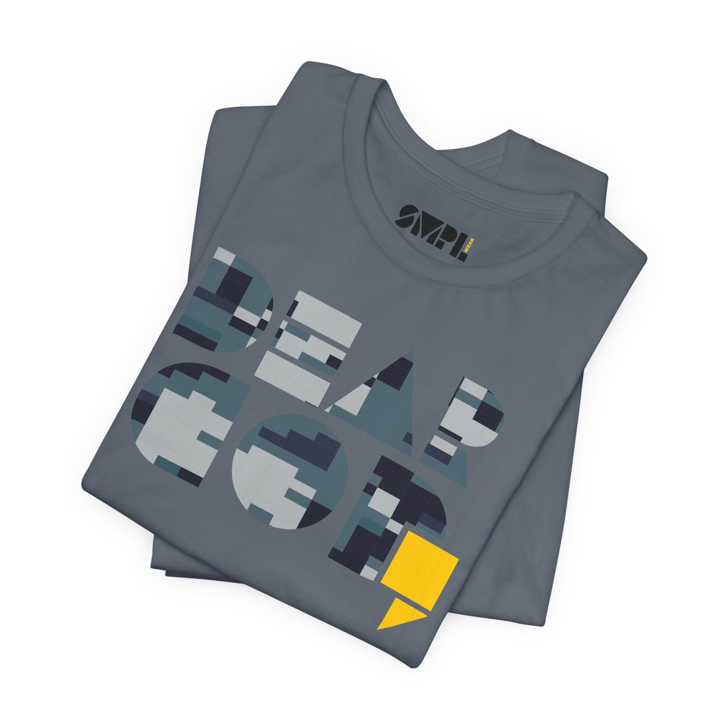 Men's "Dear God," Blue Camo — Jersey Short Sleeve Tee