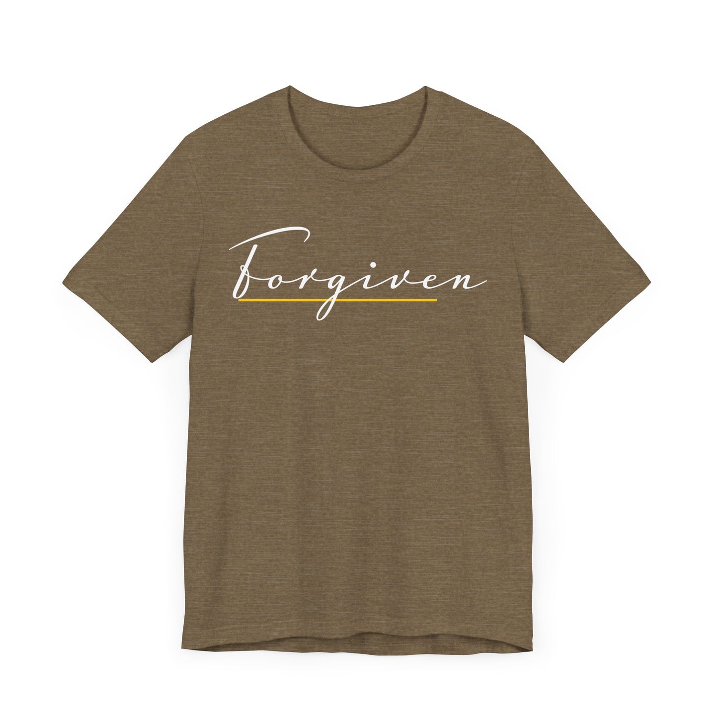Forgiven Script — Women's Jersey Short Sleeve Tee