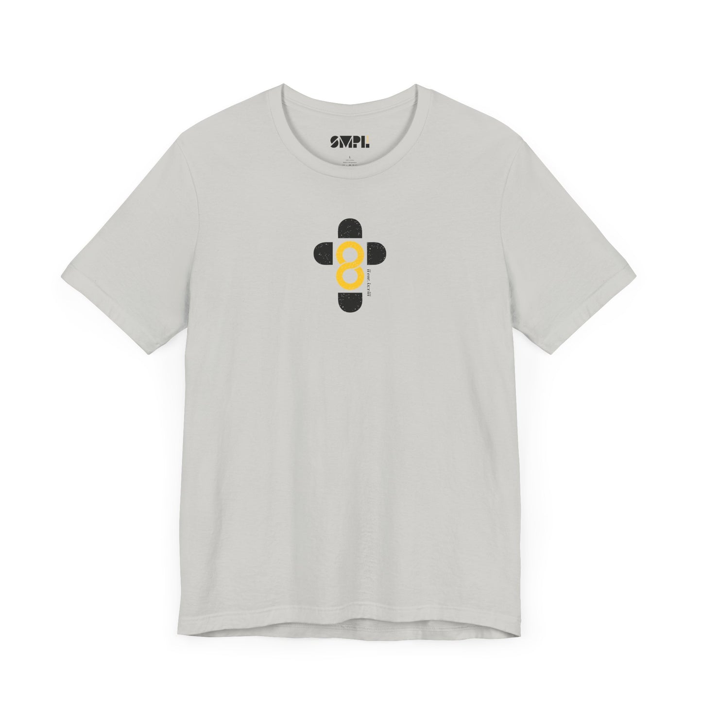 "God is Good" SMPL Black and Yellow — Unisex Jersey Short Sleeve Tee