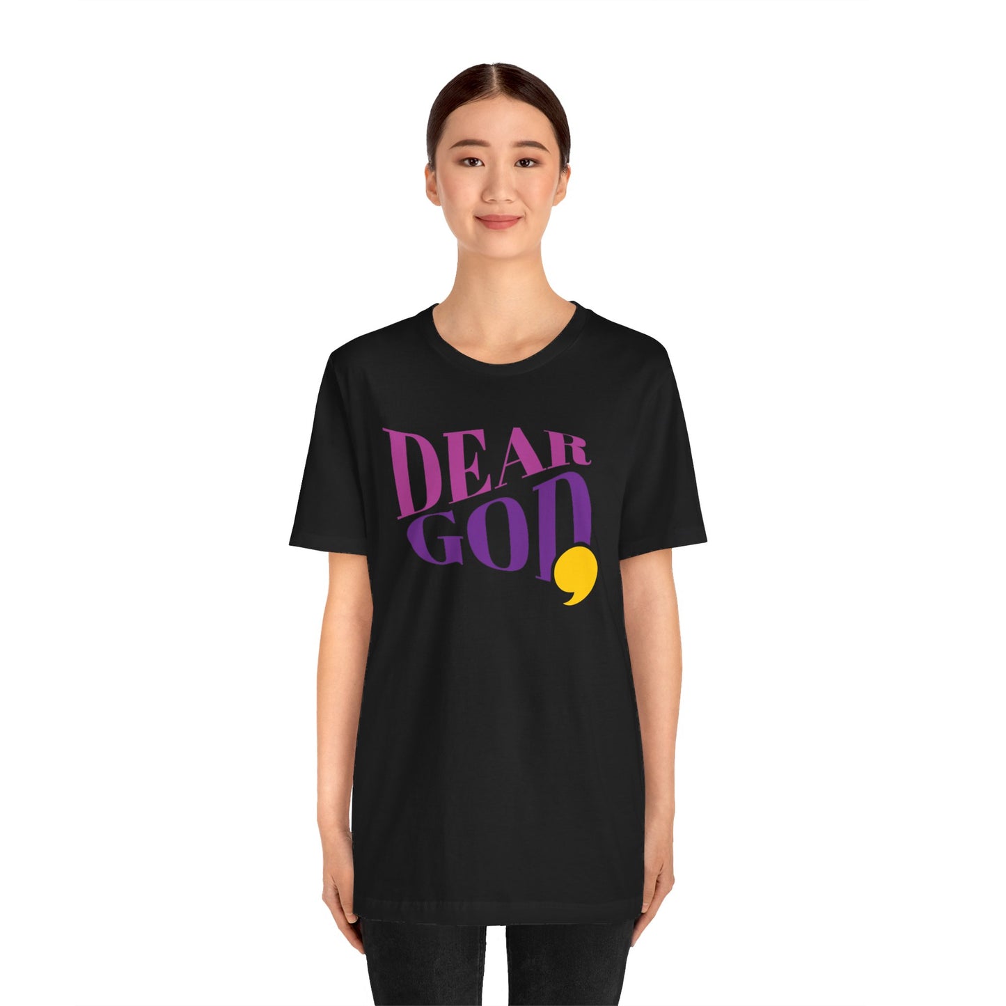 Women's "Dear God," Wave Tee — Jersey Short Sleeve Tee