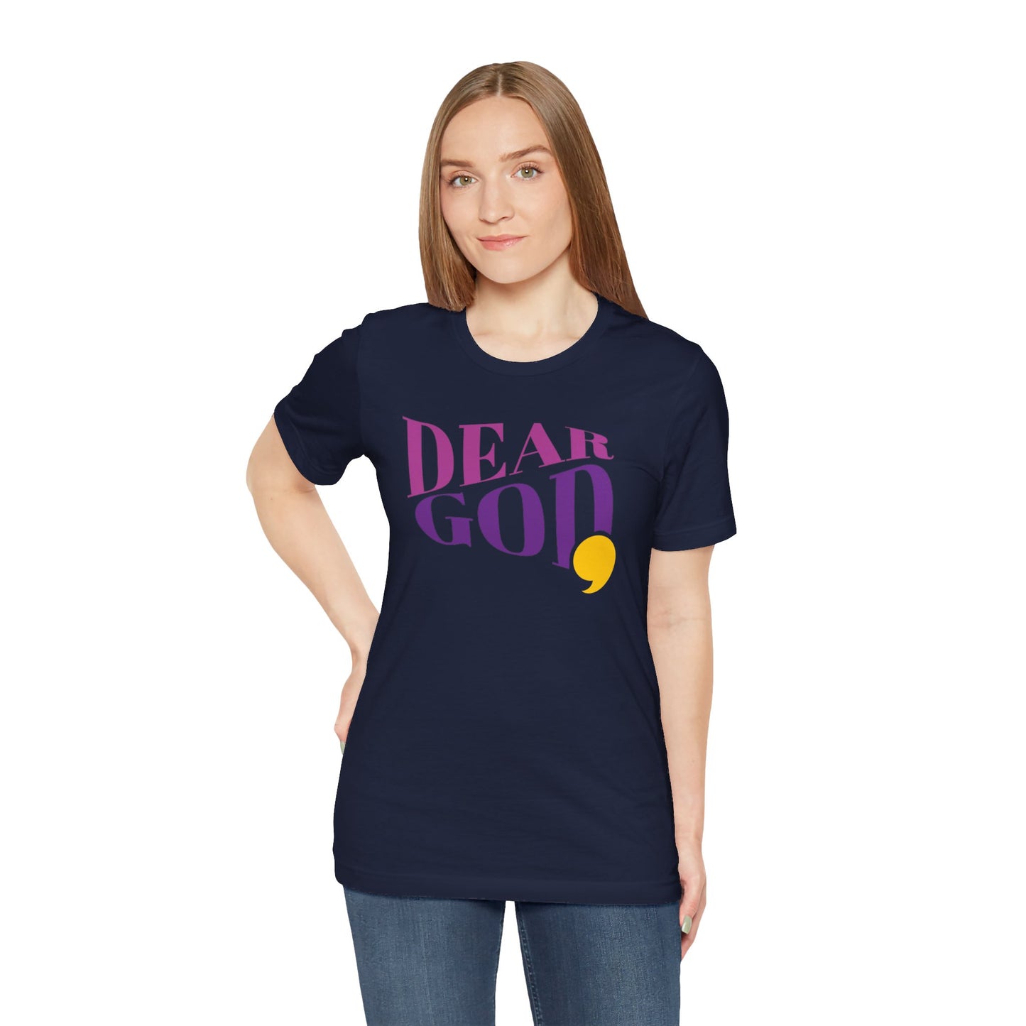 Women's "Dear God," Wave Tee — Jersey Short Sleeve Tee