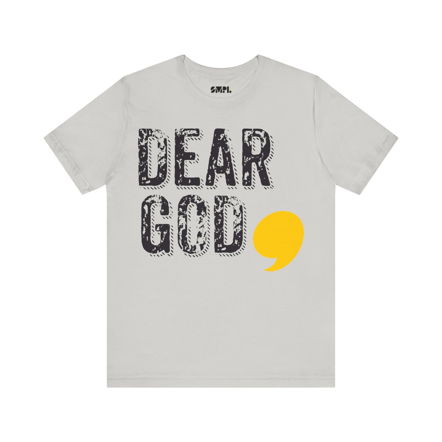 Men's "Dear God," Grundge Tee — Jersey Short Sleeve Tee