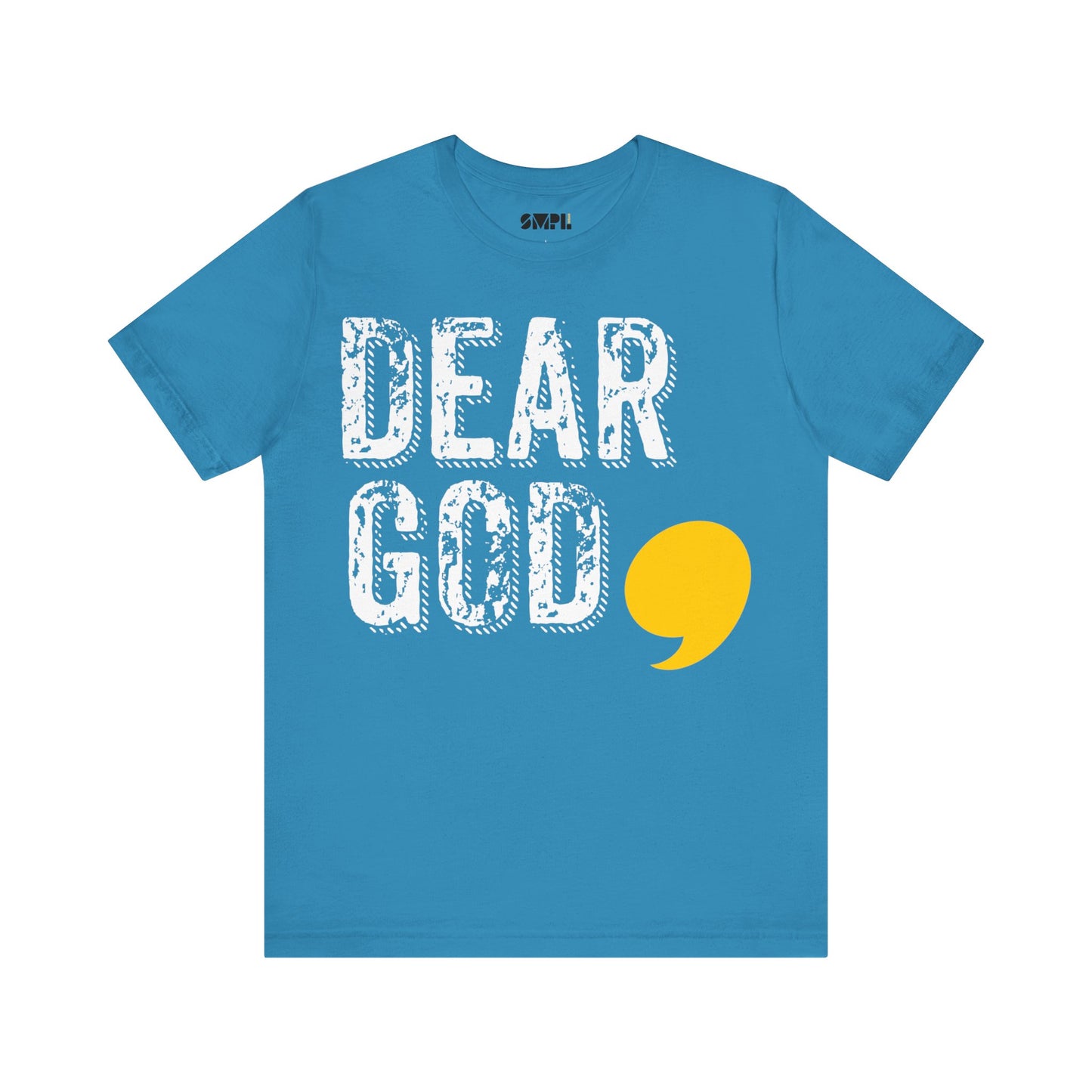 Men's "Dear God," Grundge Tee — Jersey Short Sleeve Tee