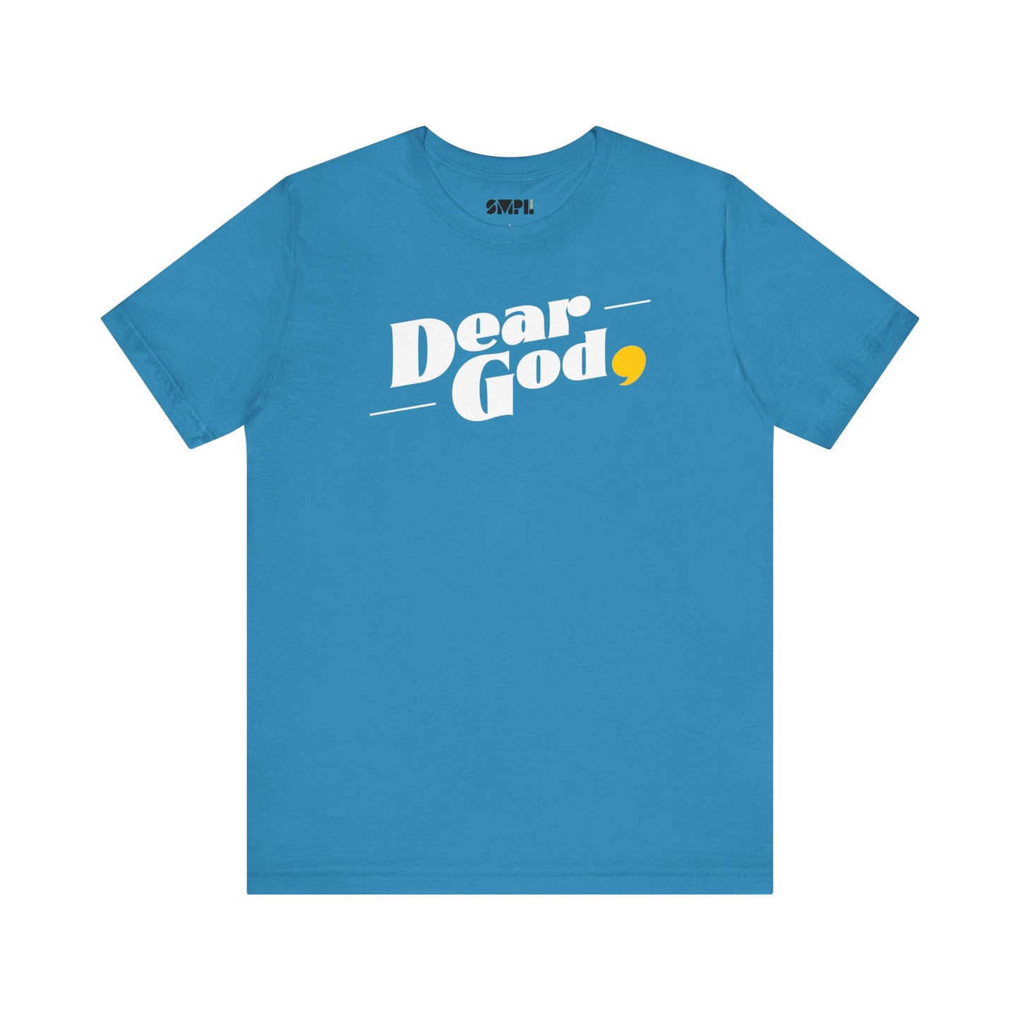 Men's "Dear God," Pop Tee — Jersey Short Sleeve Tee