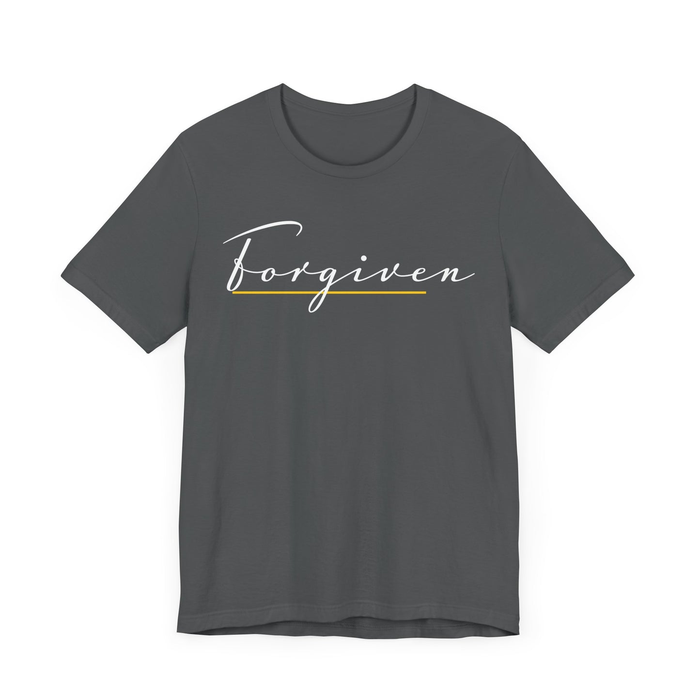 Forgiven Script — Women's Jersey Short Sleeve Tee