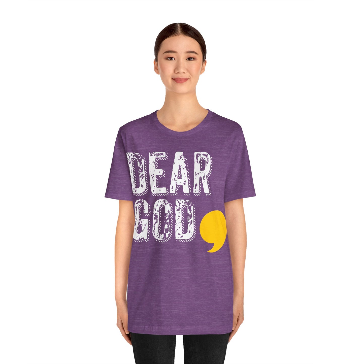 Women's "Dear God," Grundge Tee — Jersey Short Sleeve Tee