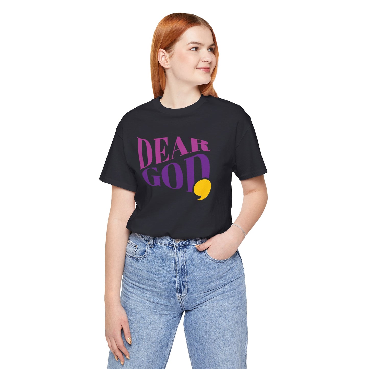 Women's "Dear God," Wave Tee — Jersey Short Sleeve Tee