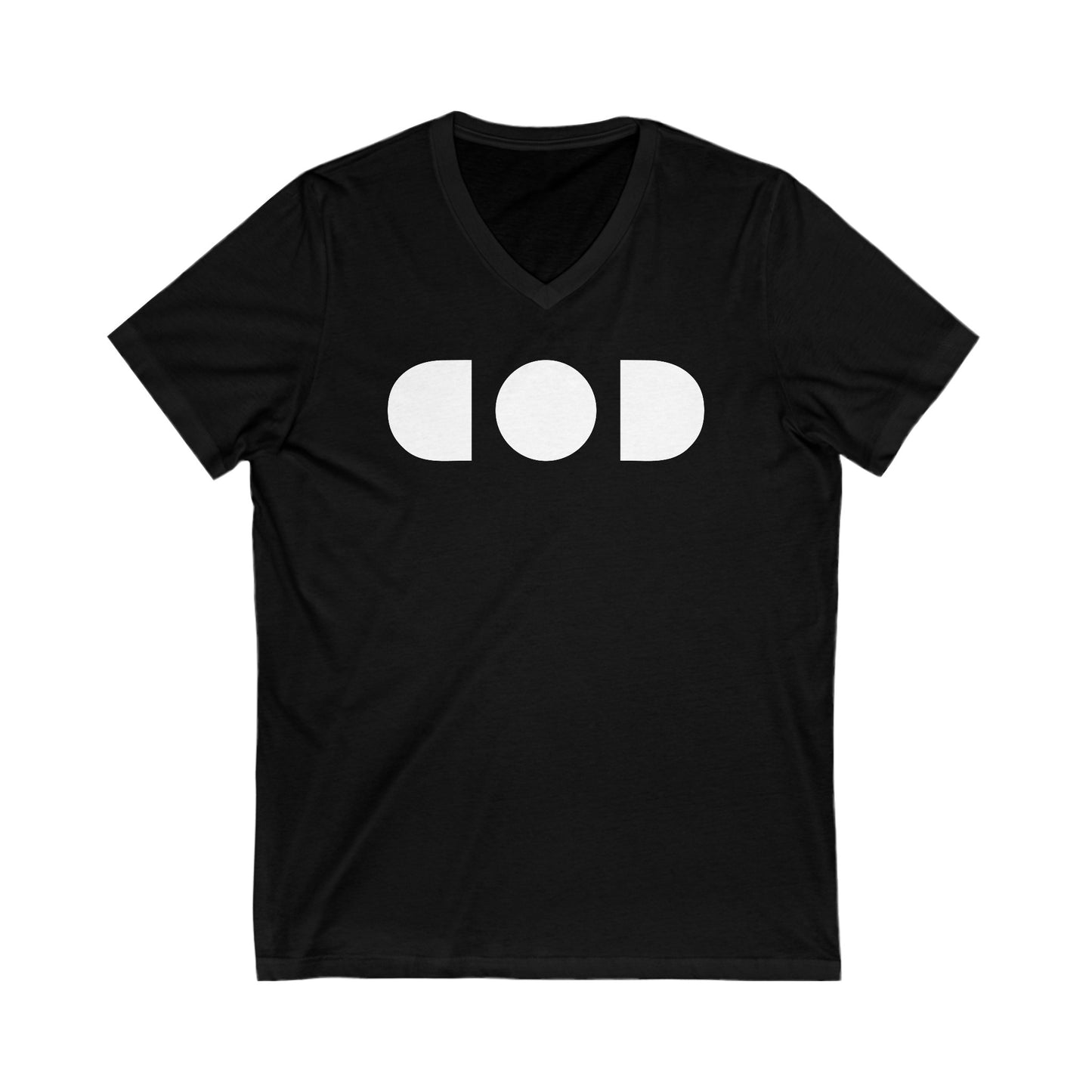 God Light — Unisex Jersey Short Sleeve V-Neck Tee