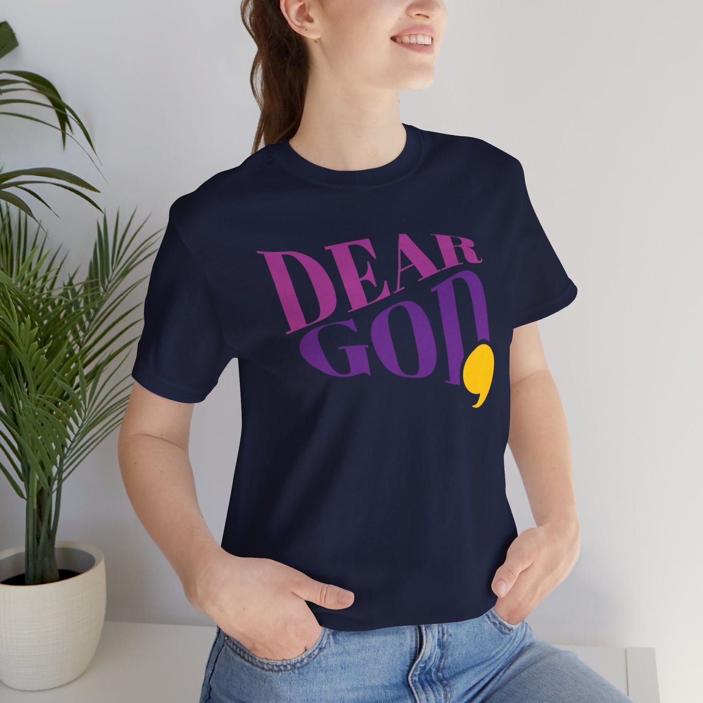 Women's "Dear God," Wave Tee — Jersey Short Sleeve Tee