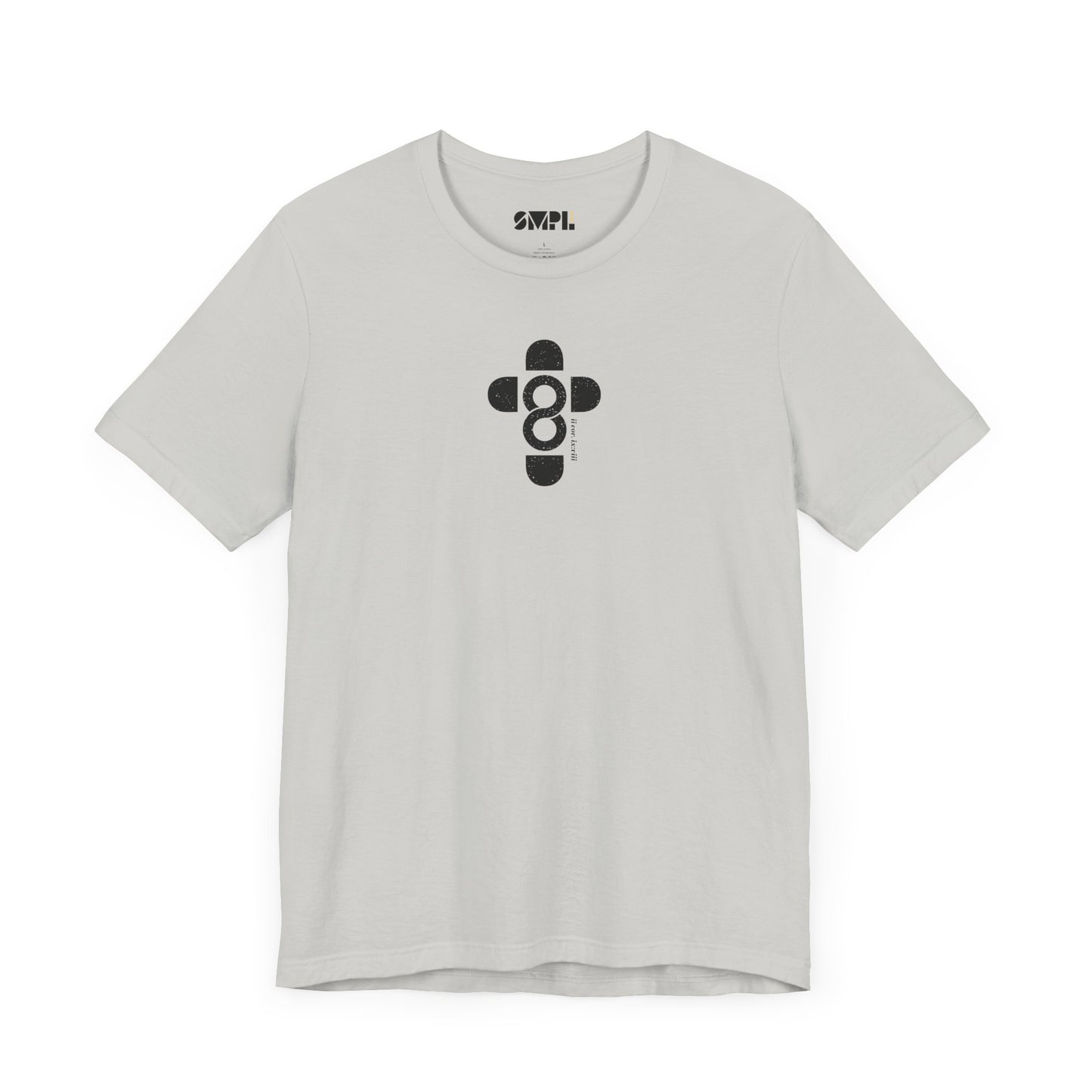 "God is Good" SMPL Black and White — Unisex Jersey Short Sleeve Tee