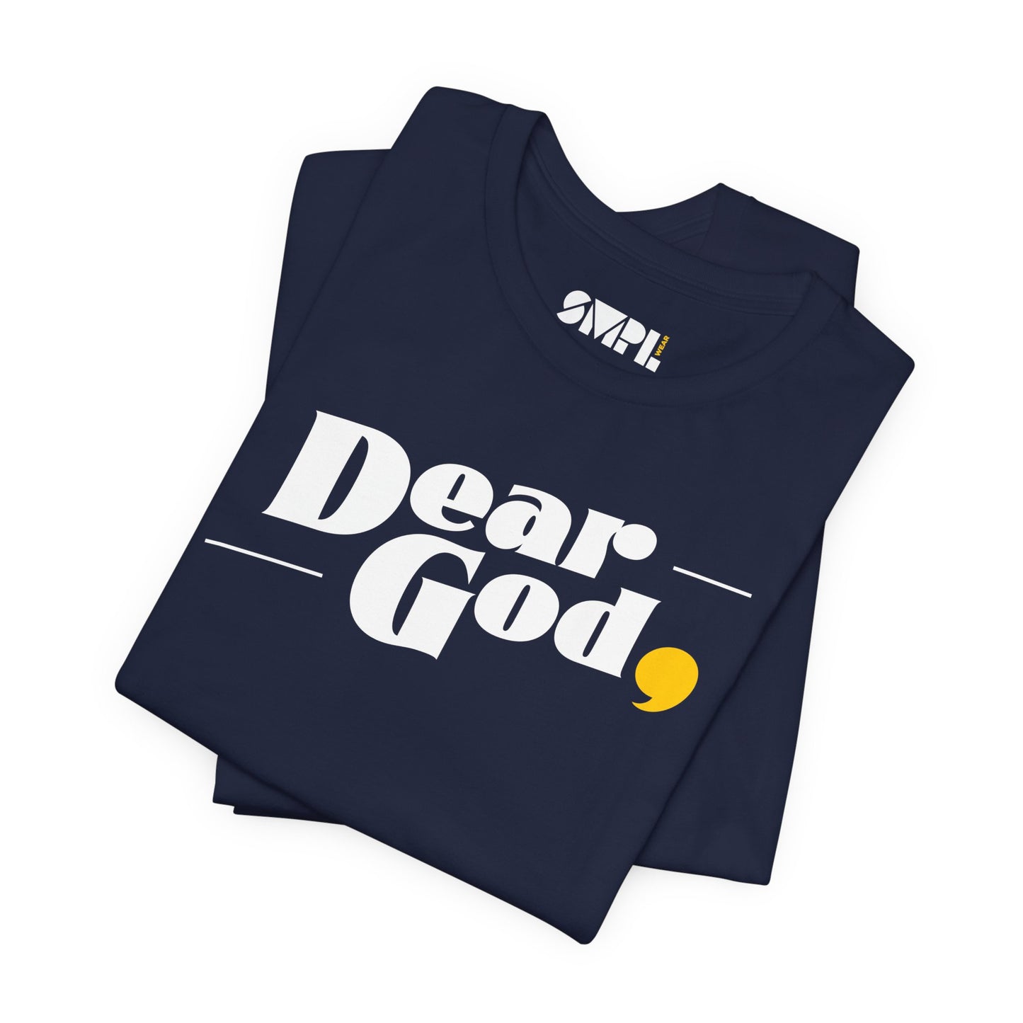 Men's "Dear God," Pop Tee — Jersey Short Sleeve Tee