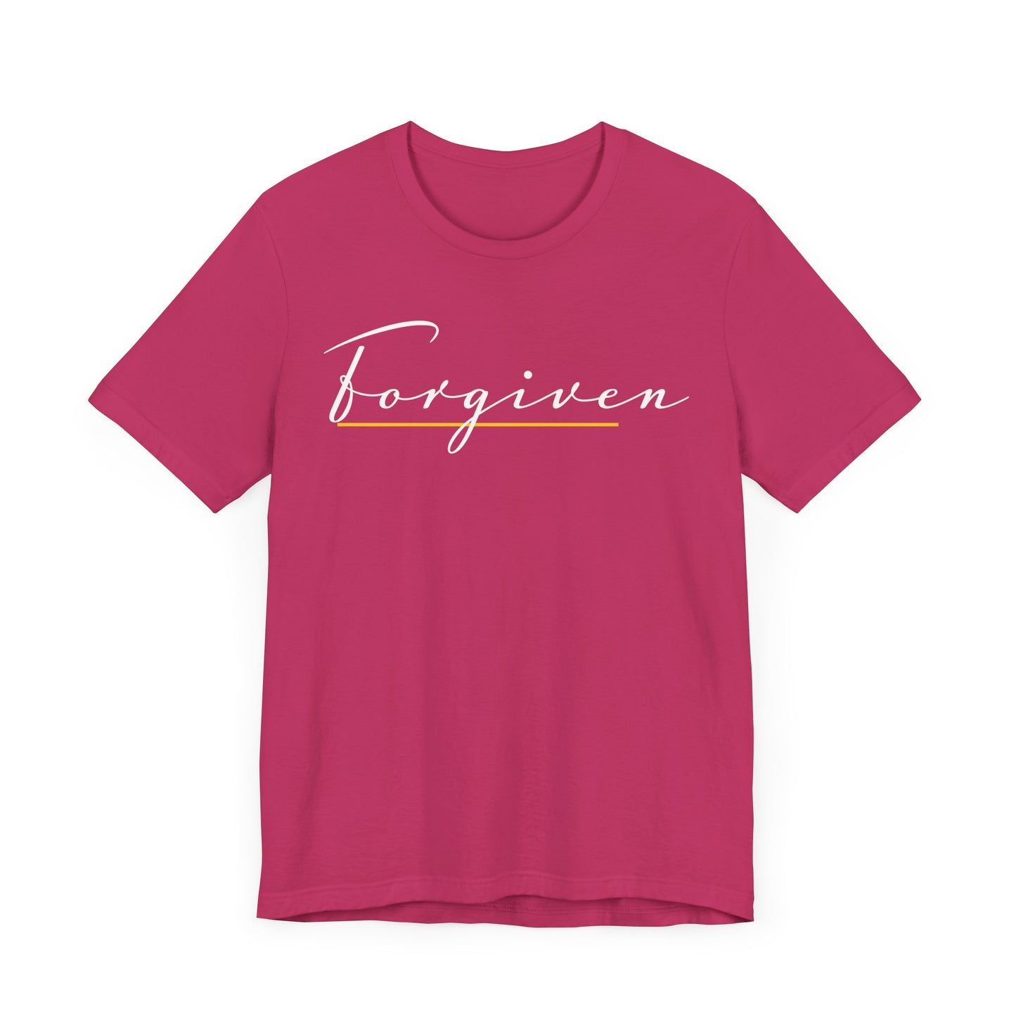 Forgiven Script — Women's Jersey Short Sleeve Tee