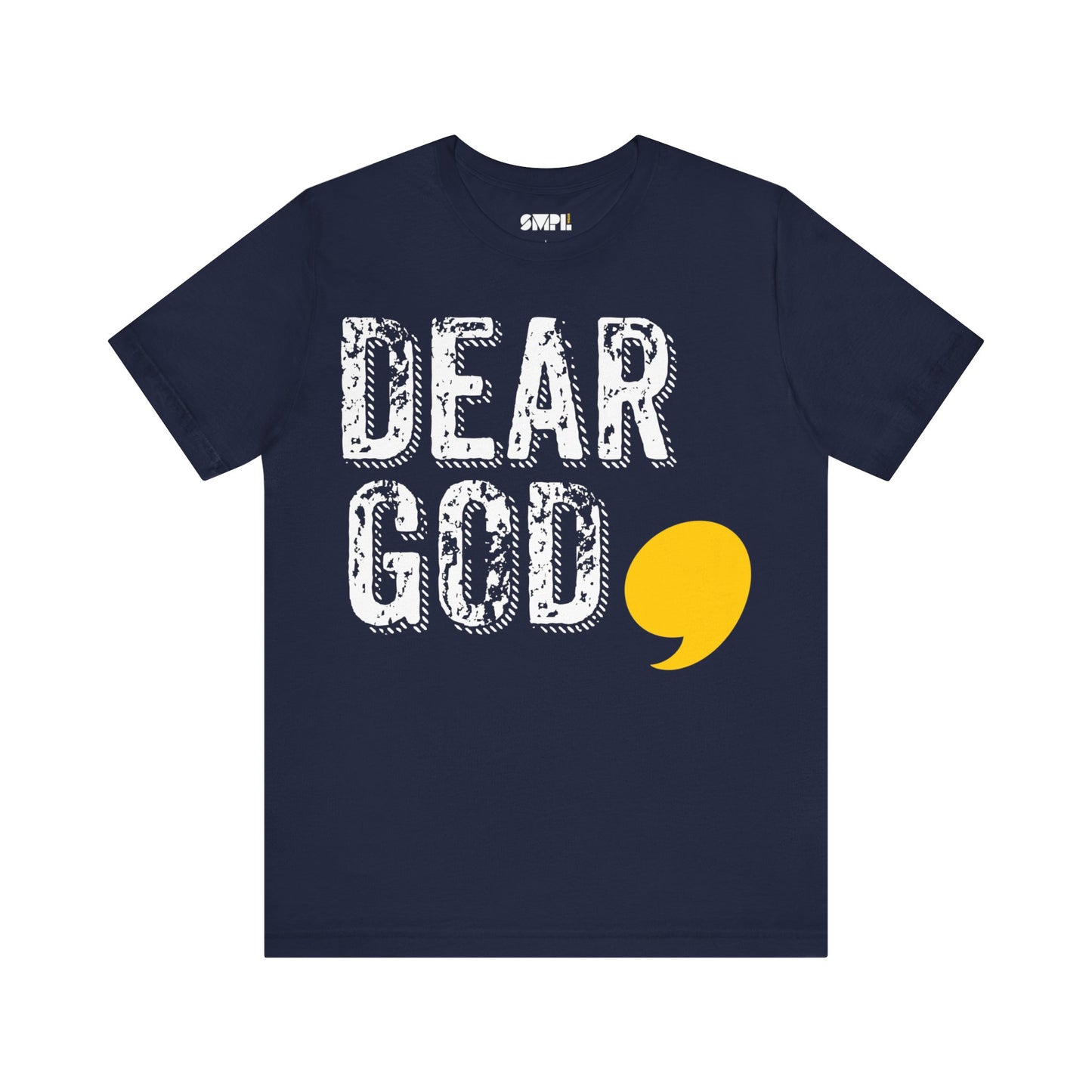 Men's "Dear God," Grundge Tee — Jersey Short Sleeve Tee