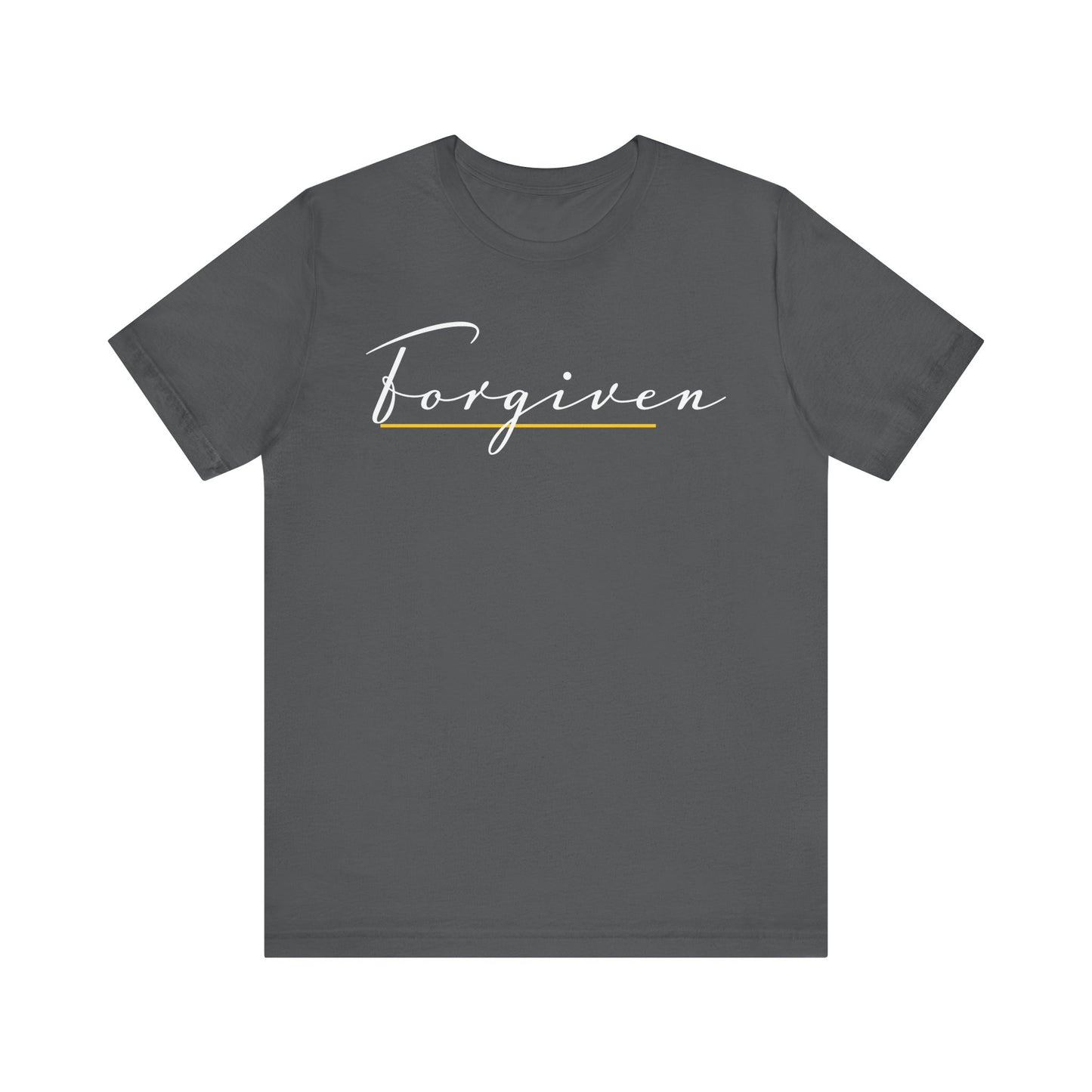 Forgiven Script — Women's Jersey Short Sleeve Tee