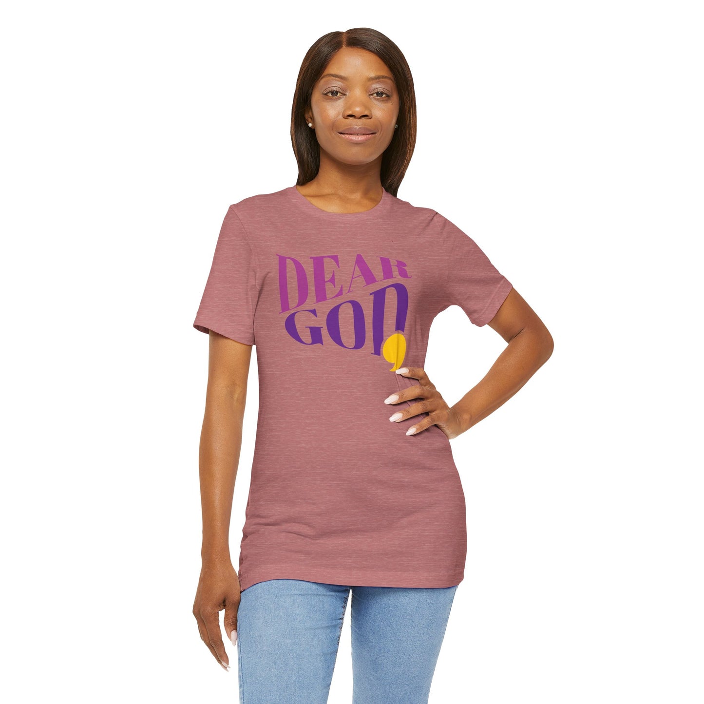 Women's "Dear God," Wave Tee — Jersey Short Sleeve Tee