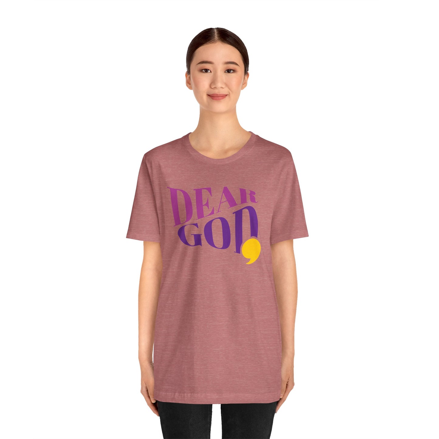 Women's "Dear God," Wave Tee — Jersey Short Sleeve Tee
