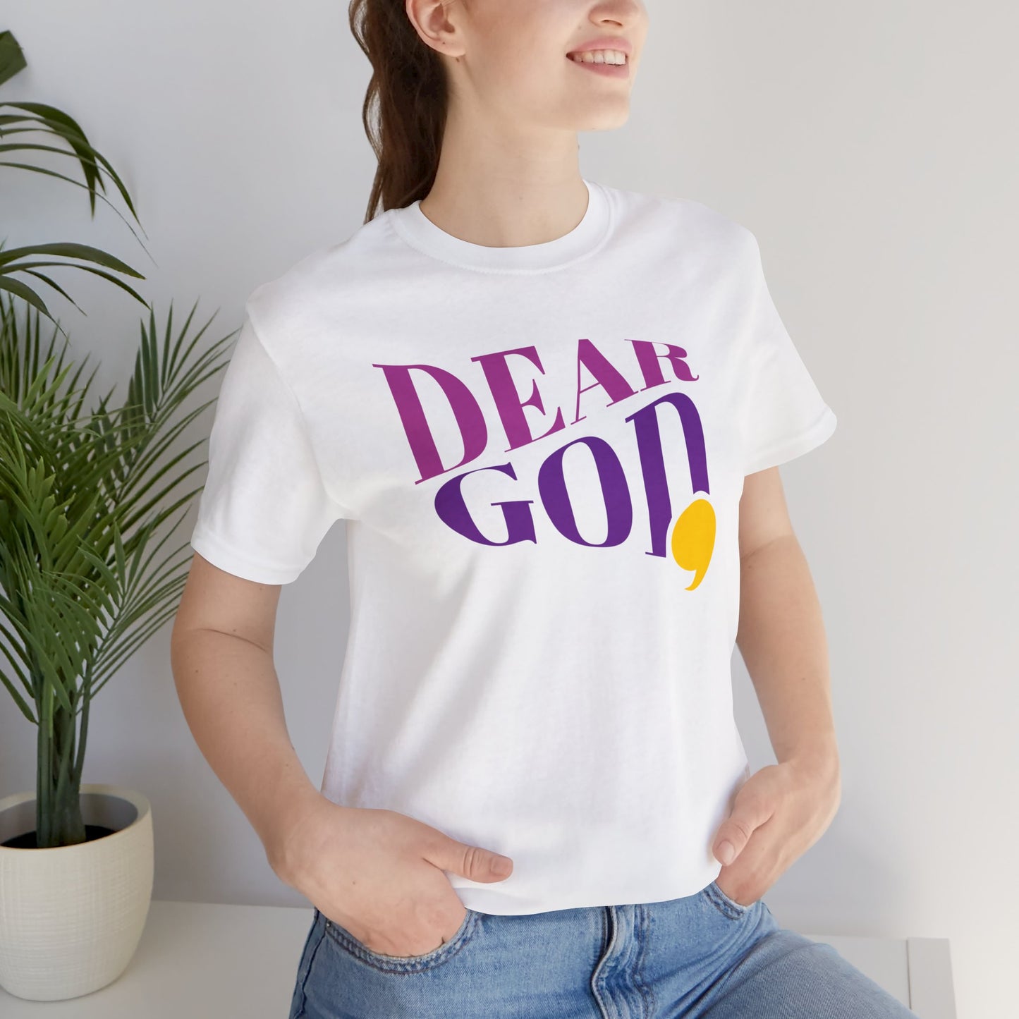 Women's "Dear God," Wave Tee — Jersey Short Sleeve Tee