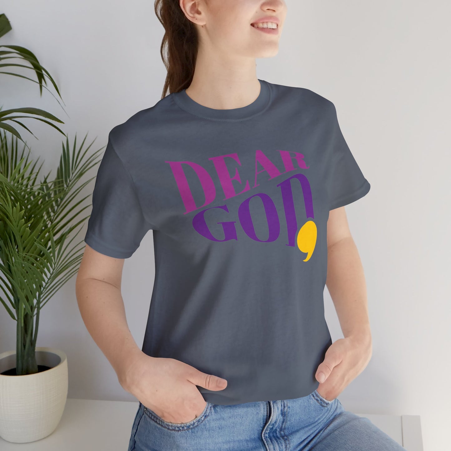 Women's "Dear God," Wave Tee — Jersey Short Sleeve Tee