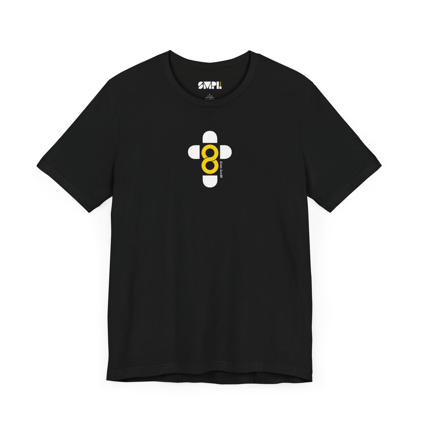 "God is Good" SMPL Black and Yellow — Unisex Jersey Short Sleeve Tee