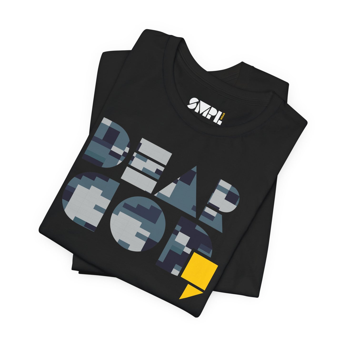 Men's "Dear God," Blue Camo — Jersey Short Sleeve Tee