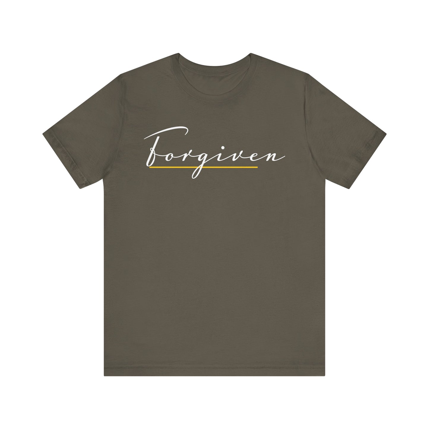 Forgiven Script — Women's Jersey Short Sleeve Tee