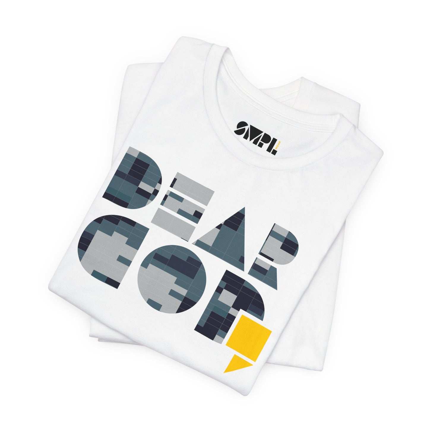 Men's "Dear God," Blue Camo — Jersey Short Sleeve Tee