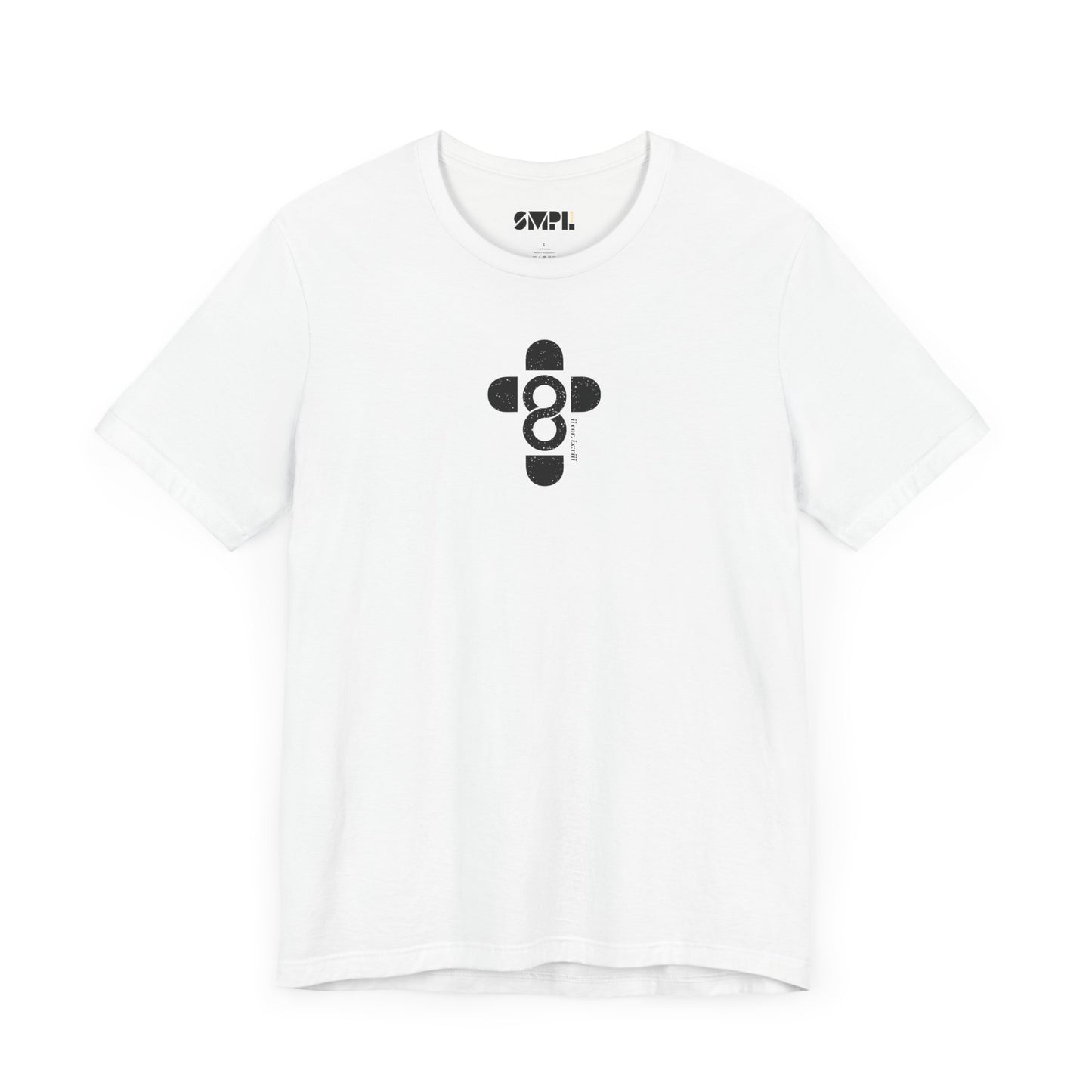 "God is Good" SMPL Black and White — Unisex Jersey Short Sleeve Tee