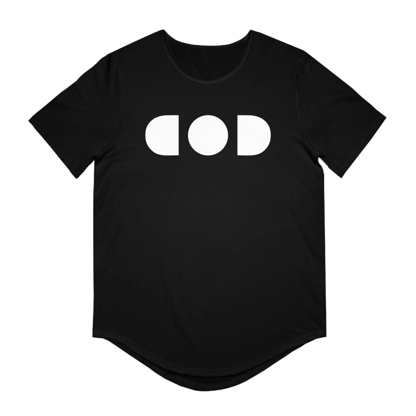 God Light — Men's Jersey Curved Hem Tee