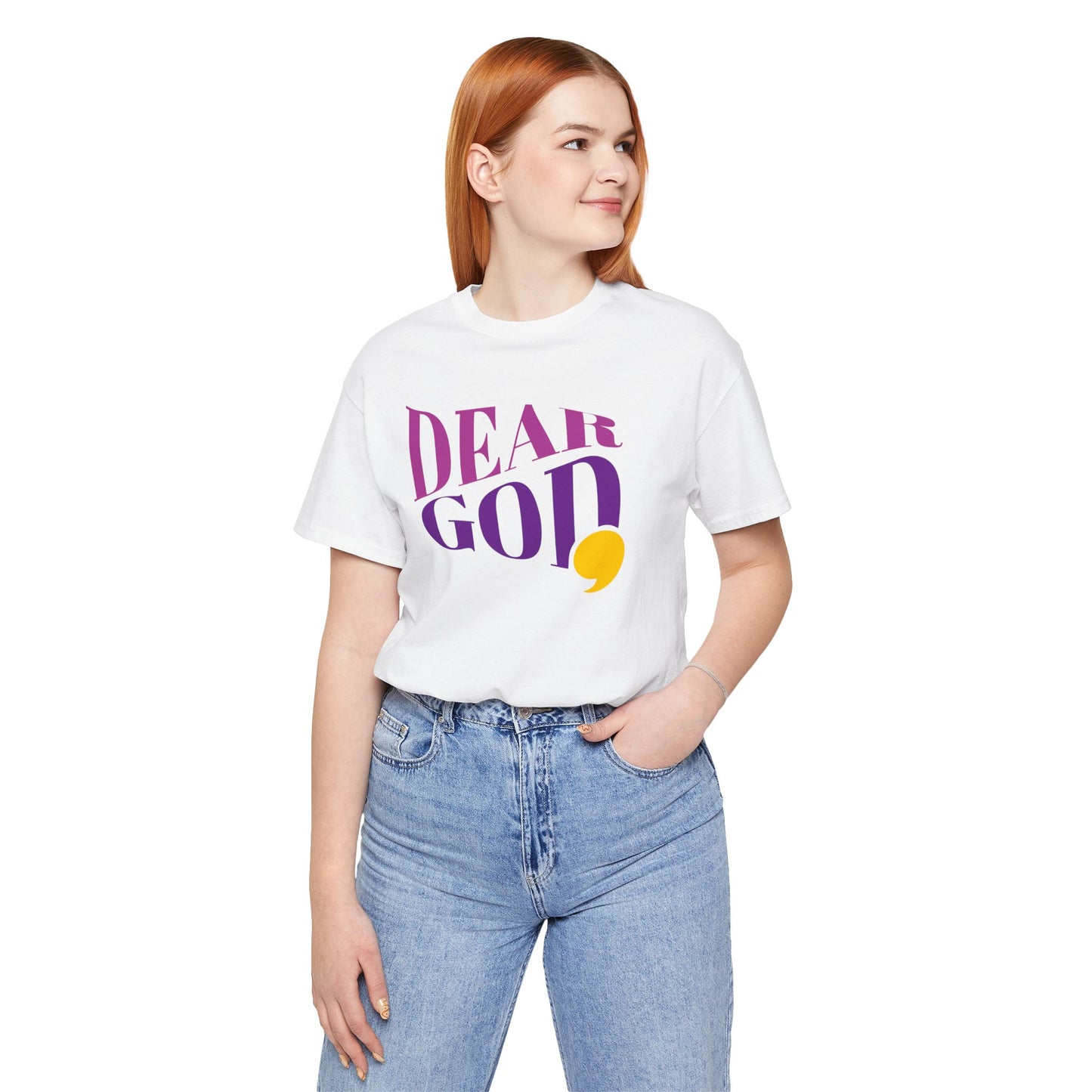 Women's "Dear God," Wave Tee — Jersey Short Sleeve Tee
