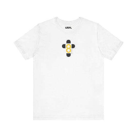 "God is Good" SMPL Black and Yellow — Unisex Jersey Short Sleeve Tee