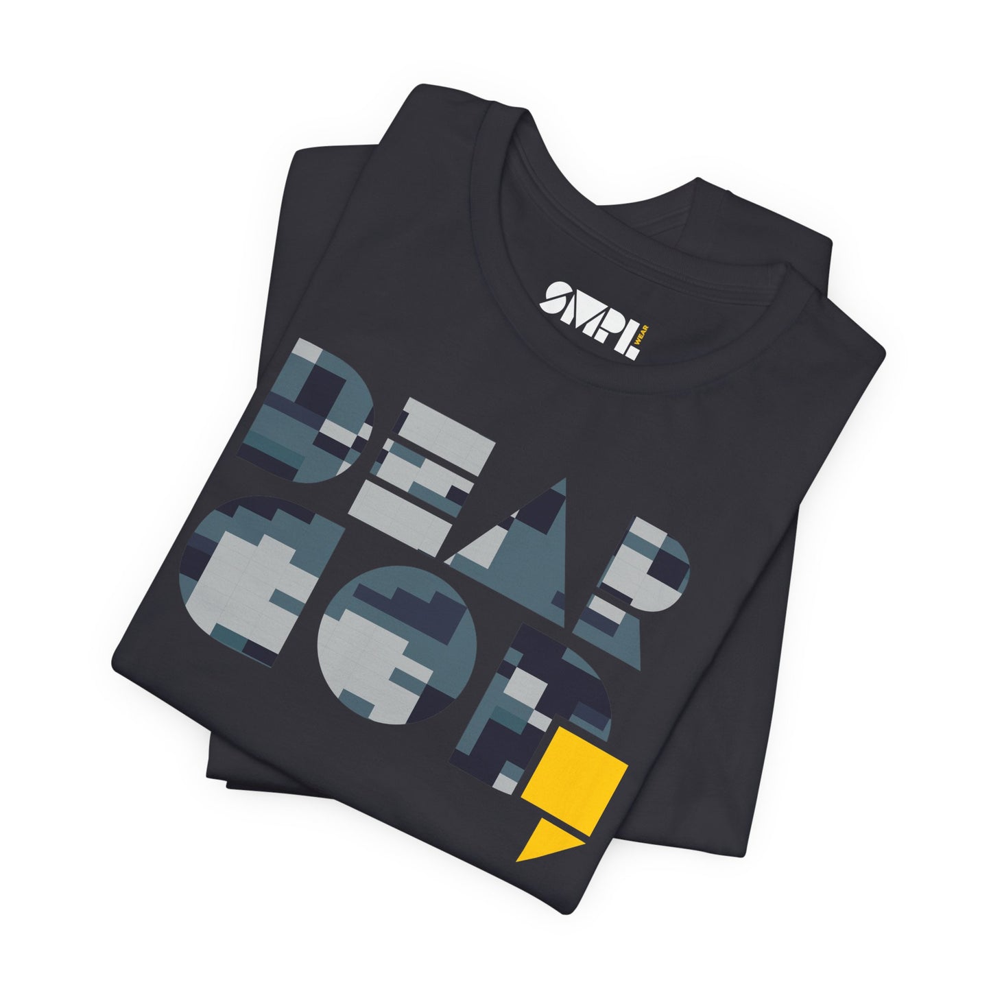 Men's "Dear God," Blue Camo — Jersey Short Sleeve Tee