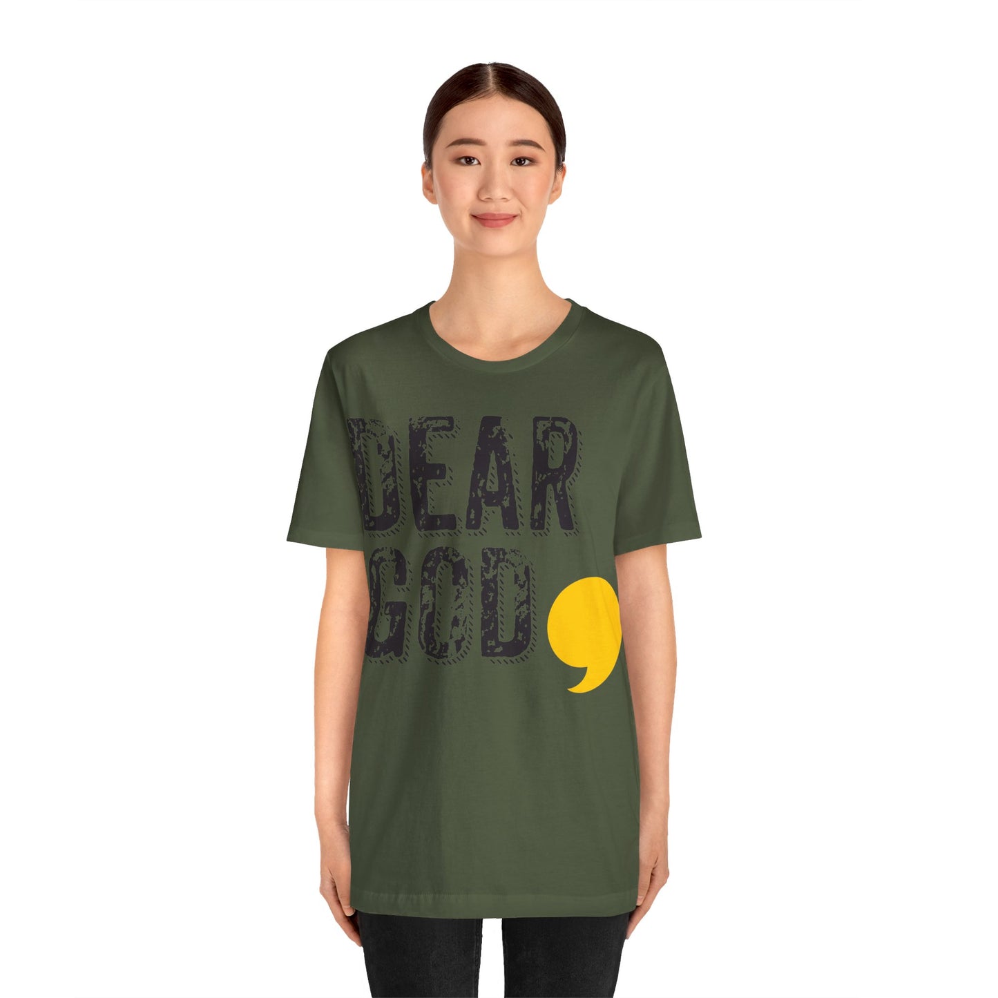 Women's "Dear God," Grundge Tee — Jersey Short Sleeve Tee