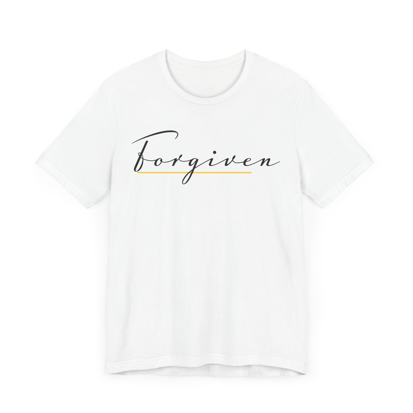Forgiven Script — Women's Jersey Short Sleeve Tee