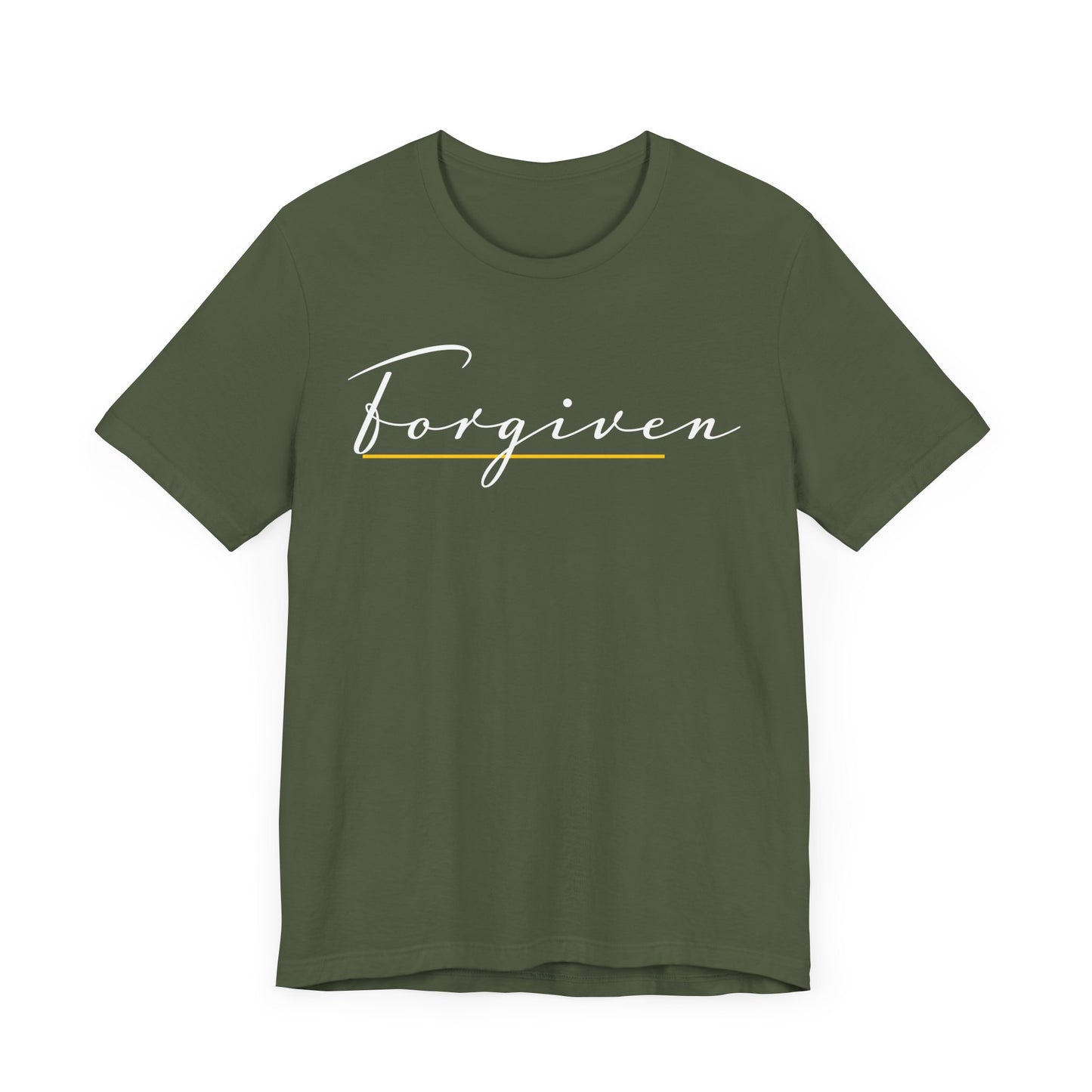 Forgiven Script — Women's Jersey Short Sleeve Tee