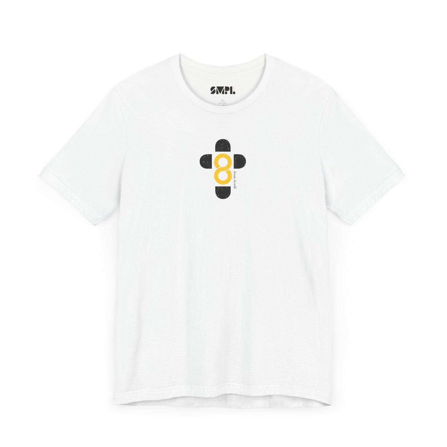 "God is Good" SMPL Black and Yellow — Unisex Jersey Short Sleeve Tee