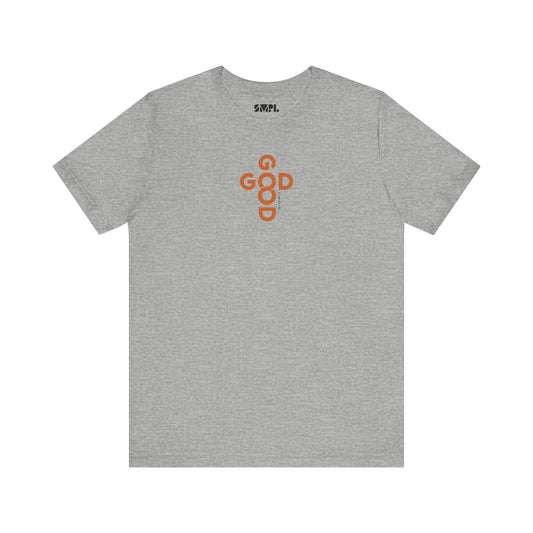 "God is Good" — Burnt Orange Unisex Jersey Short Sleeve Tee