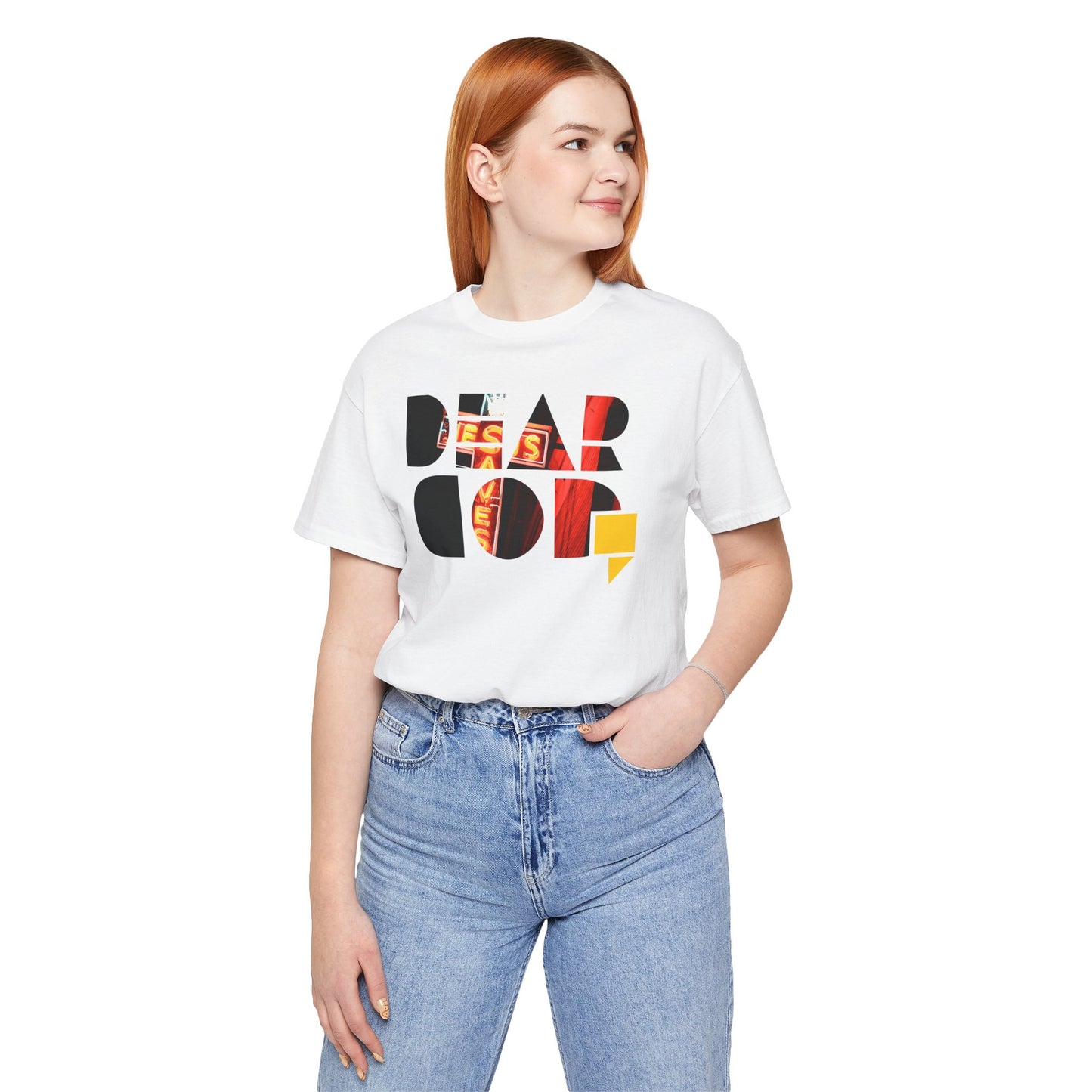 Women's "Dear God," Jesus Saves — Jersey Short Sleeve Tee