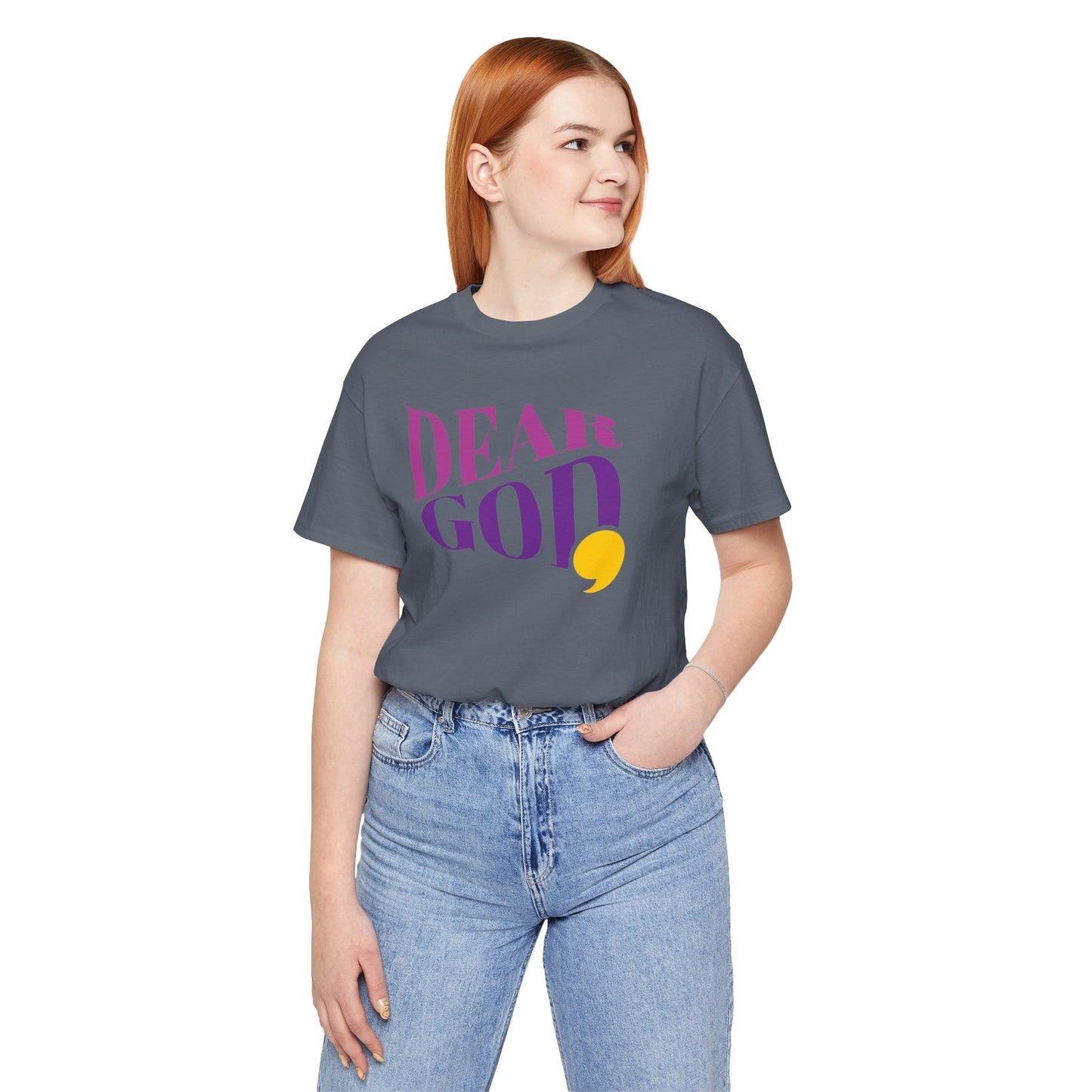 Women's "Dear God," Wave Tee — Jersey Short Sleeve Tee