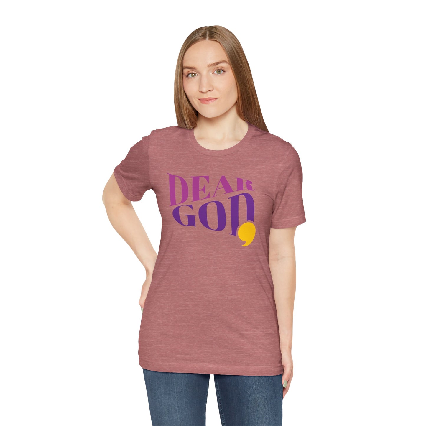 Women's "Dear God," Wave Tee — Jersey Short Sleeve Tee
