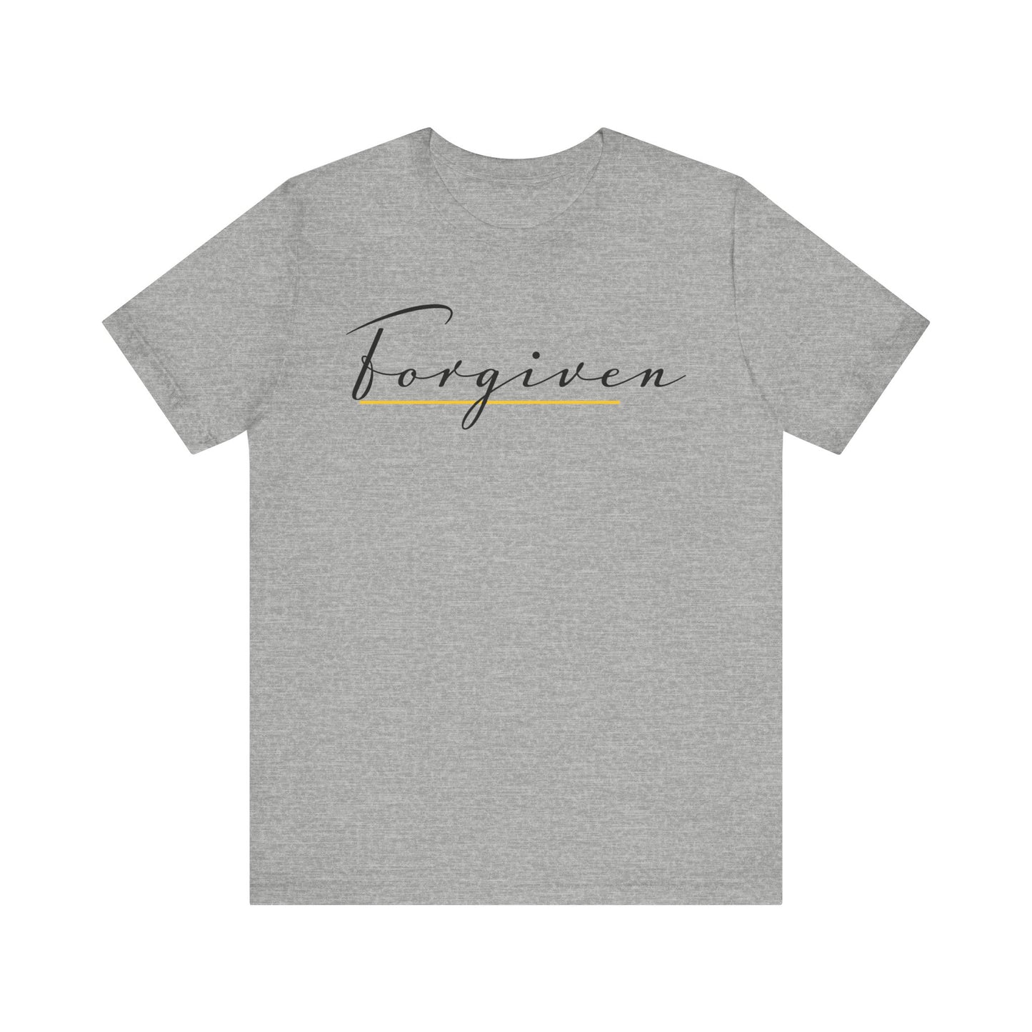 Forgiven Script — Women's Jersey Short Sleeve Tee
