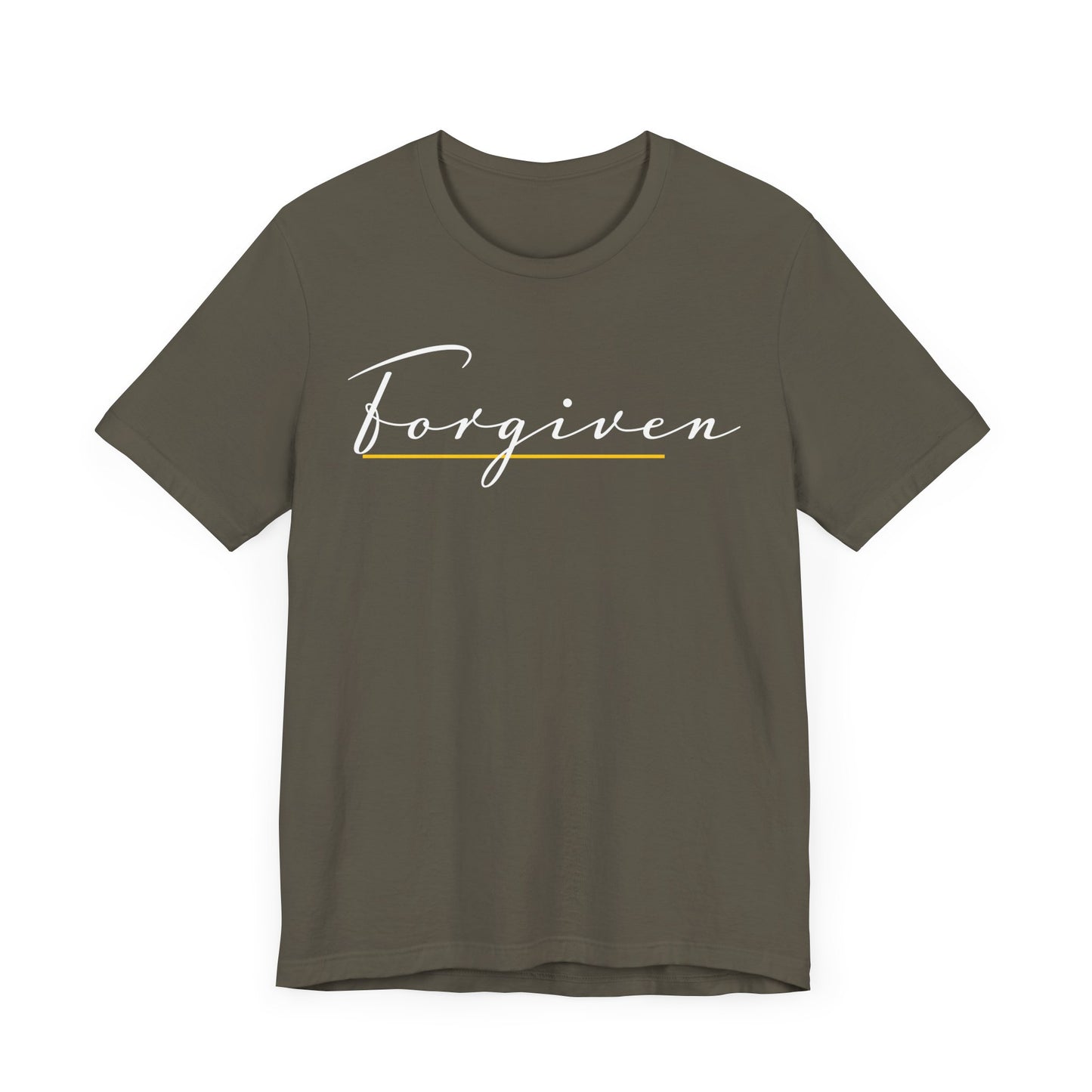 Forgiven Script — Women's Jersey Short Sleeve Tee