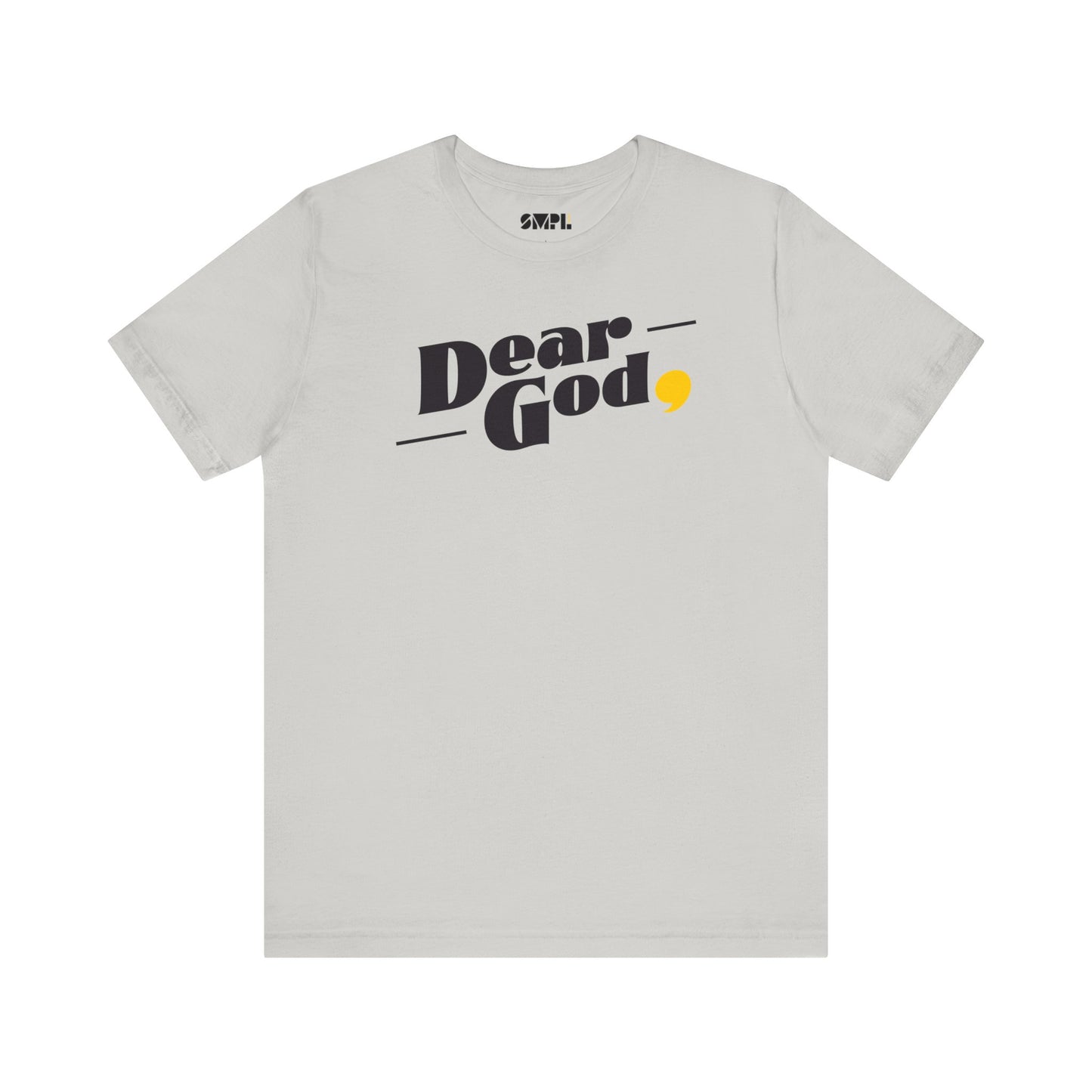 Men's "Dear God," Pop Tee — Jersey Short Sleeve Tee