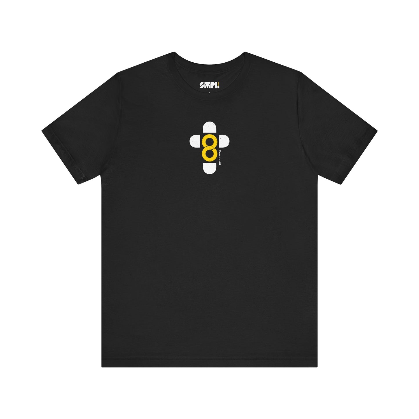 "God is Good" SMPL Black and Yellow — Unisex Jersey Short Sleeve Tee