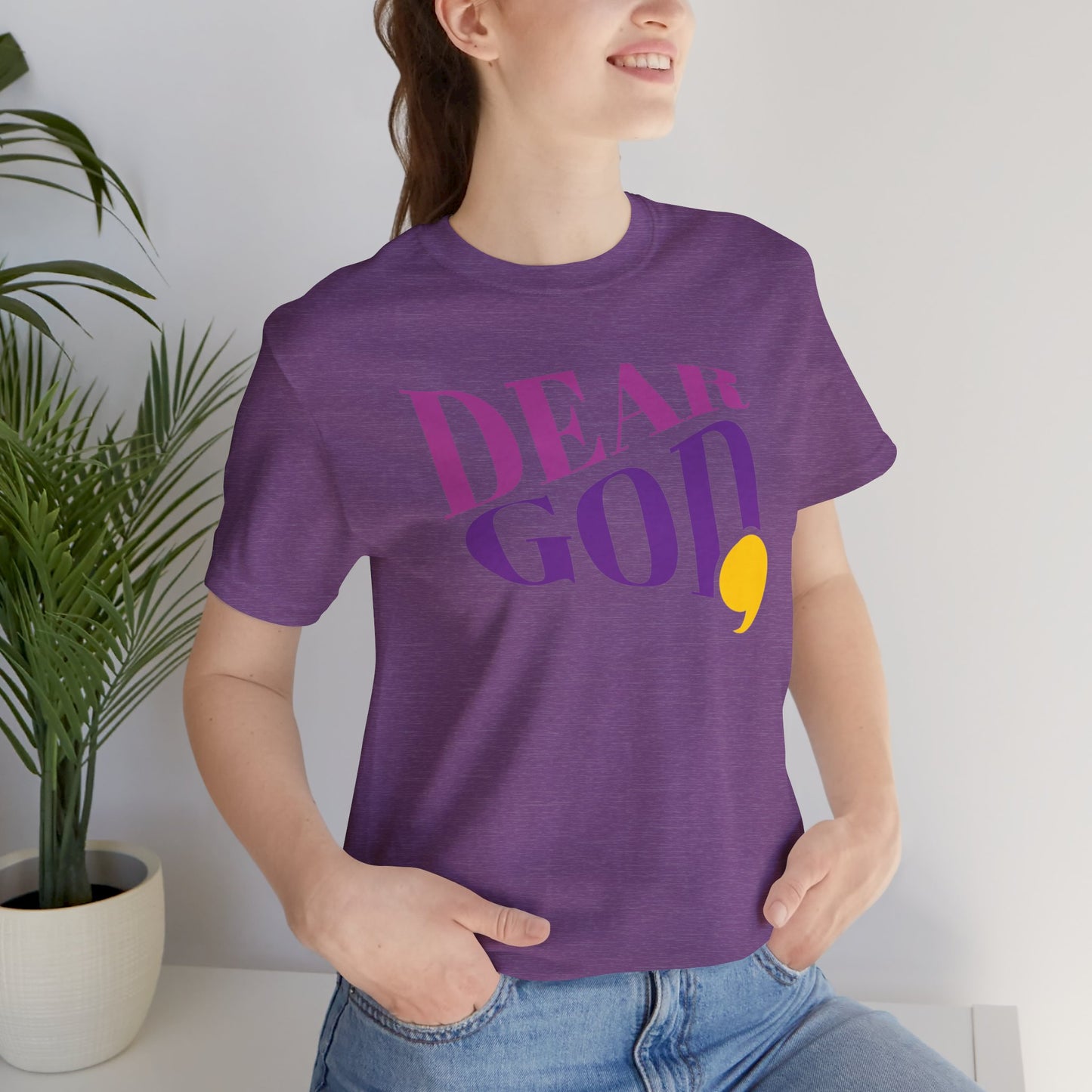 Women's "Dear God," Wave Tee — Jersey Short Sleeve Tee