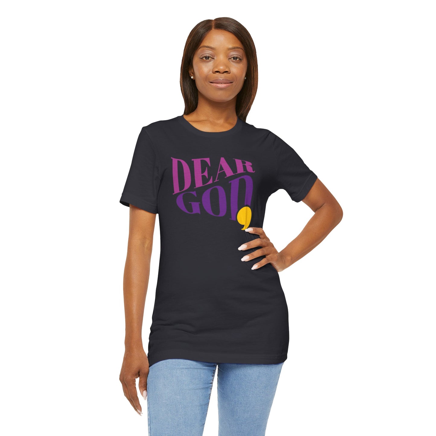 Women's "Dear God," Wave Tee — Jersey Short Sleeve Tee