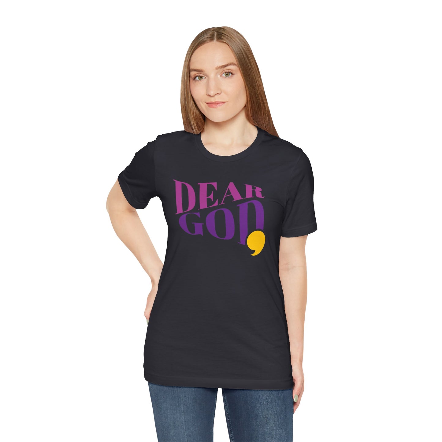 Women's "Dear God," Wave Tee — Jersey Short Sleeve Tee